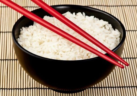 arroz para a dieta japonesa