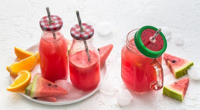 smoothie de melancia para perda de peso